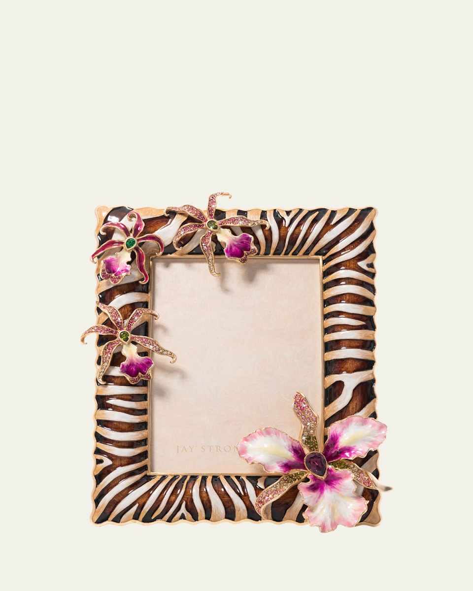 Zebra Orchid Frame, 5" x 7"